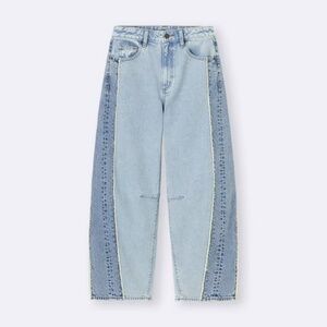 2 Tone Barrel Leg Jeans | Standard 30.5-31 Inseam